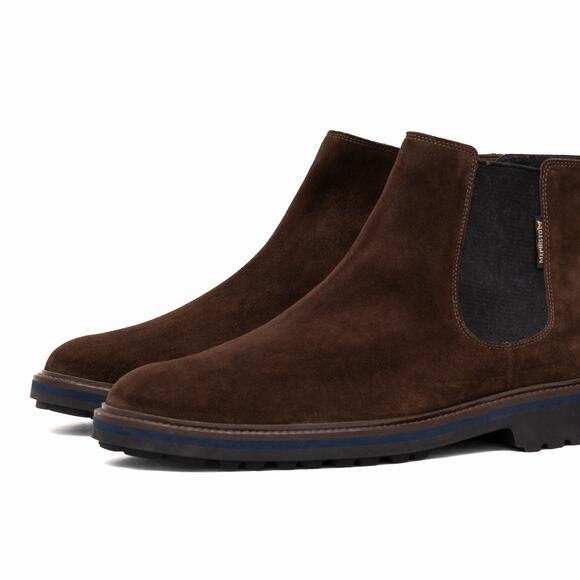 450$ NEW MEPHISTO Benson Side Zip Chelsea Boots In Brown Suede US11 main image 5